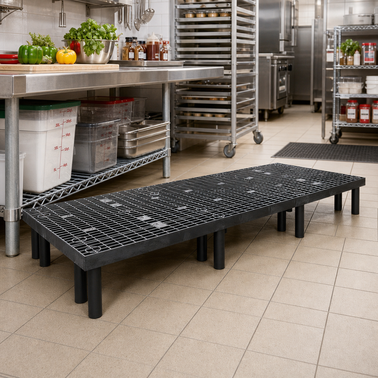 Product image #2 for Quantum Vented Polyethylene Dunnage Rack, 2000 lb Capacity