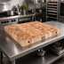 Thumbnail image #2 for John Boos Boos Block 24 Inch x 25 Inch End Grain Maple Island Countertop with Cream Finish