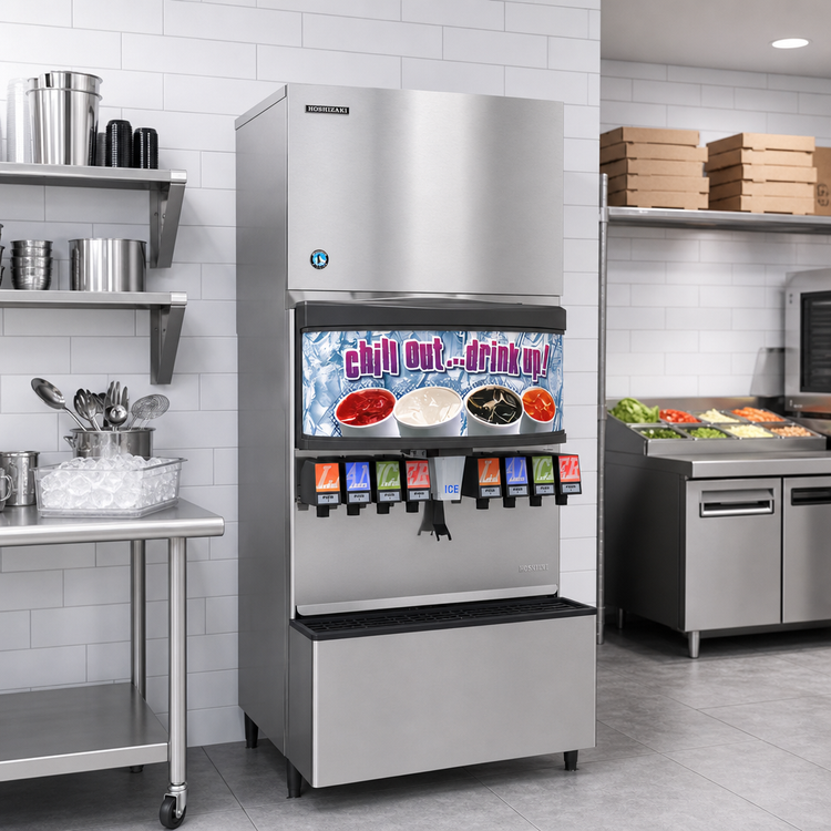 Product image #3 for Hoshizaki KMD-505MRJZ 30 Inch Wide Remote Air-Cooled Modular Crescent Cube Ice Maker, 560 lb/Day