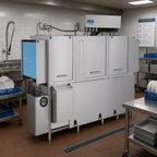 Thumbnail image #2 for Jackson WWS AJ-86CS High-Temp Steam-Heated Rack Conveyor Dishwasher, 2-Tank with Prewash, 287 Racks/Hour