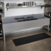 Thumbnail image #2 for Glastender 96-Inch Four-Compartment Stainless Steel Underbar Sink Unit with Dual 24-Inch Drainboards