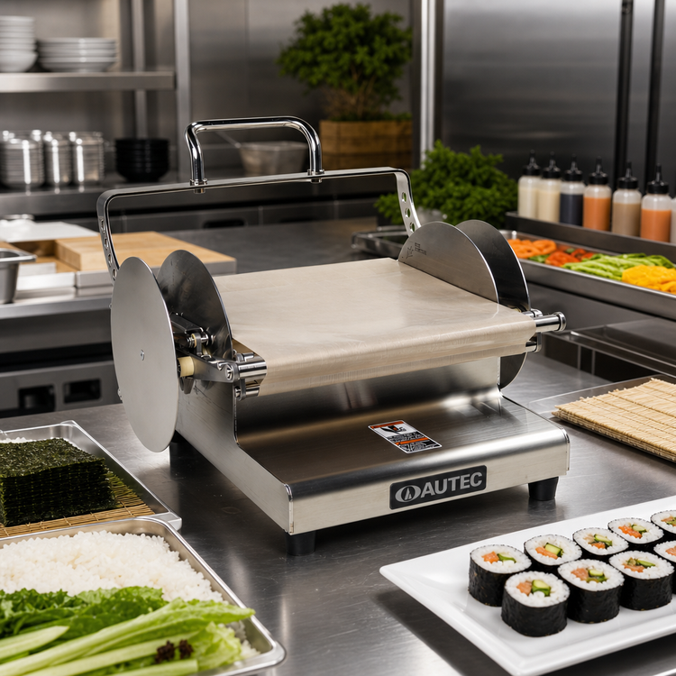 Product image #3 for AUTEC Maki Sushi Robots Maki Maker ASA190A Countertop Manual Rice Sheeter and Sushi Roll Wrapper