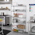 Thumbnail image #2 for Eagle Group 5-Tier Stationary Wire Starter Shelving Unit, Stainless Steel Finish, 42 x 18 x 86 Inches