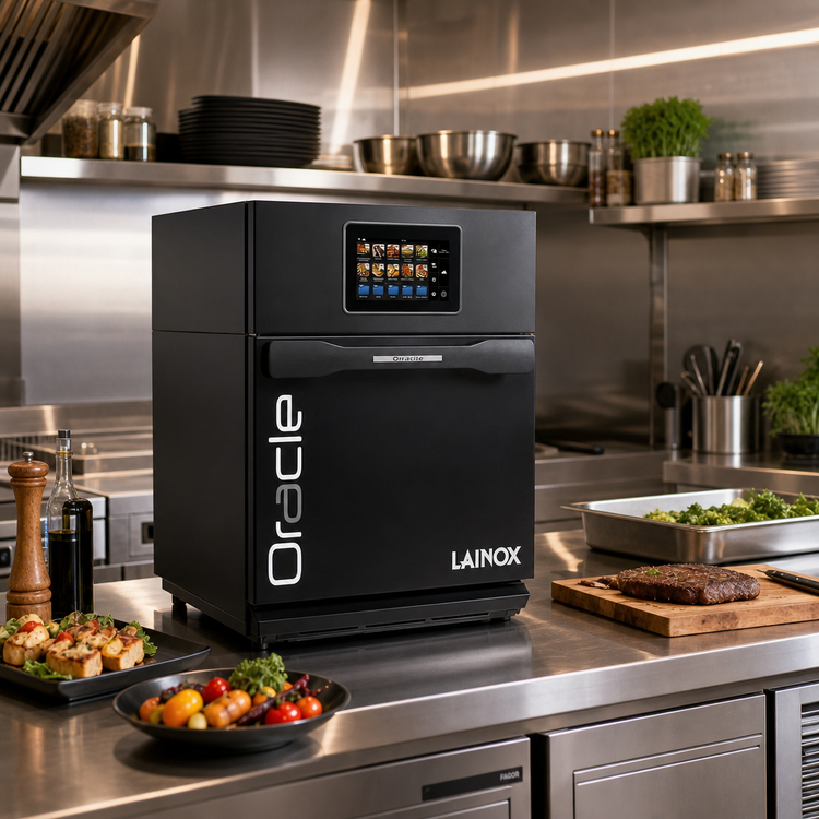 Product image #2 for Lainox Oracle ORACBS Countertop High-Speed Combi Wave Oven, 0.61 Cu. Ft., Touchscreen, Black