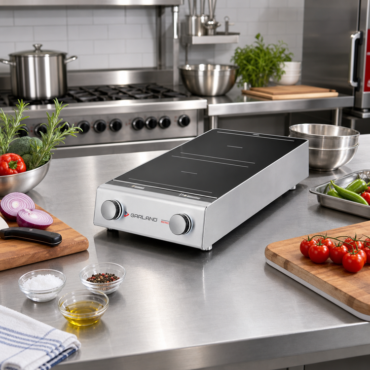 Product image #2 for Garland Instinct 2-Burner Dual Hob Countertop Induction Cooktop