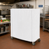 Thumbnail image #2 for Metro Waterproof Vinyl-Nylon Banquet Cart Cover with PVC Zipper, 72 x 24 x 54 Inch, White