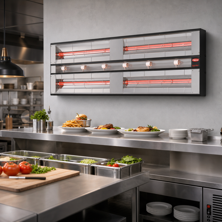 Product image #2 for Hatco Glo-Ray 36-Inch Maximum Watt Lighted Dual Infrared Strip Heater