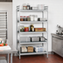 Thumbnail image #2 for Fermostock 5-Tier Stationary Starter Polymer Shelving Unit, 64 in. W x 18 in. D x 83 in. H