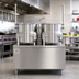 Thumbnail image #2 for Crown DMT-10-10 Direct Steam Double 10-Gallon Tilting Kettle with 24-Inch Cabinet Base