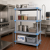 Thumbnail image #2 for Quantum Millenia 4-Shelf Polymer Stationary Starter Shelving Unit, 42 in. W x 21 in. D x 62 in. H, Gray, 2,000 lb. Capacity