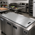 Thumbnail image #2 for Advance Tabco HC-2 Hinged Stainless Steel Cover for 2-Well Cold Food Tables