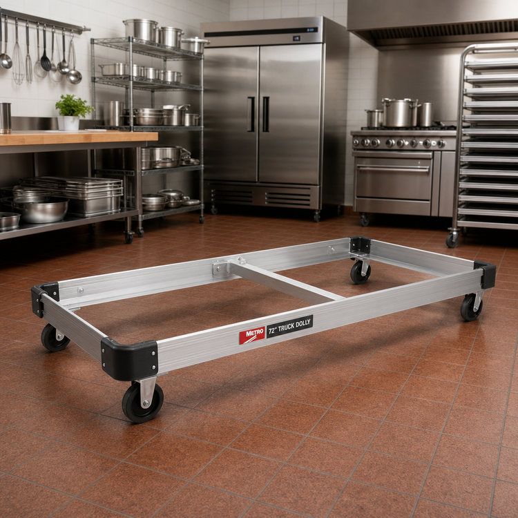 Product image #2 for Metro 72 Inch W x 21 Inch D Aluminum Truck Dolly Frame with Corner Bumpers