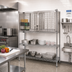 Thumbnail image #2 for Eagle Group Stainless Steel Security Enclosure Kit for 21-Inch Shelving, 60-Inch Wide, Hinged Doors