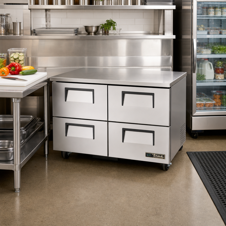 Product image #2 for True 48-Inch 4-Drawer Undercounter Freezer with R290 Hydrocarbon Refrigeration