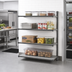 Thumbnail image #2 for Cambro Camshelving Basics Plus 4-Tier Solid Polymer Add-On Shelving Unit, 24 x 36 x 64 Inches, Brushed Graphite