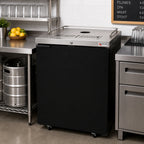 Thumbnail image #2 for Micro Matic USA Pro-Line MDD23-E-LT 25-Inch Direct Draw Draft Beer Cooler, 1-Keg, Less Tower, Black, 8.4 Cu. Ft.