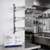 Thumbnail image #2 for Eagle Adjustable Post Wire Wall Mount Prepackaged Mid Unit for 24-Inch Shelves, Chrome Finish