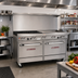 Thumbnail image #2 for Southbend Ultimate 60-Inch Gas Restaurant Range with 2 Open Burners, 48-Inch Griddle, and 2 Convection Ovens
