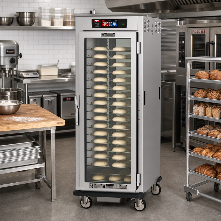 Product image #2 for Metro C5 9 Series Mobile Full-Height Pass-Thru Controlled Humidity Heated Holding and Proofing Cabinet with Full Glass Doors