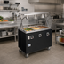 Thumbnail image #2 for Vollrath 2-Series Affordable Portable 3-Well Mobile Hot Food Station Deluxe with Breath Guard and Lights