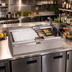 Thumbnail image #2 for La Rosa Refrigeration 34-Inch Drop-In Double-Service Ice/Water/Cocktail Unit with 9-Inch Deep Stainless Steel Lined Ice Bin