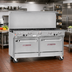 Thumbnail image #2 for Southbend Ultimate 60-Inch Gas Restaurant Range with 8 Open Burners, Standard Oven, and Convection Oven