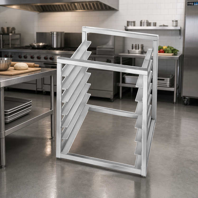 Product image #2 for Channel Manufacturing Stainless Steel End-Load Reach-In Bun Pan Rack, 7 Full-Size Pan Capacity