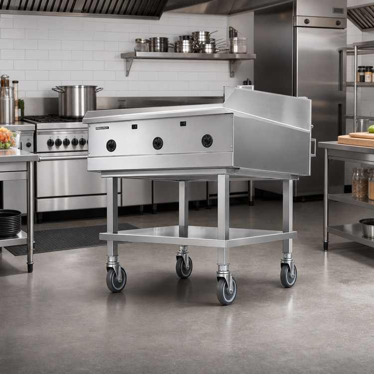 Product image #2 for 72-Inch Stainless Steel Counterline Equipment Stand with Undershelf