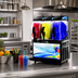 Thumbnail image #2 for Crathco I-PRO 3M Countertop Frozen Granita Dispenser with Light Panel, 3 Insulated Bowls