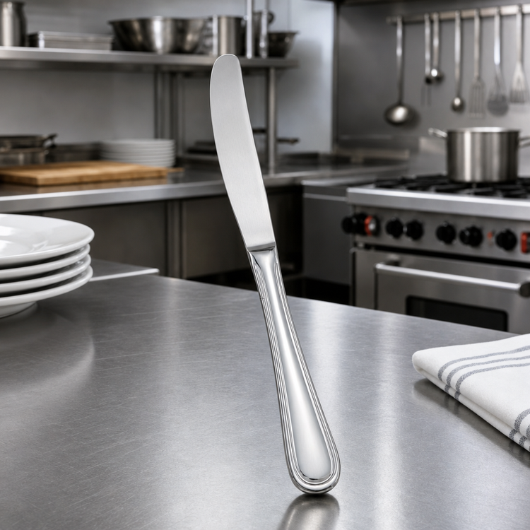 Product image #3 for Shangarila 9-1/4 Inch Extra Heavy Weight Table Knife, 18/8 Stainless Steel, Hollow Handle, Mirror Finish
