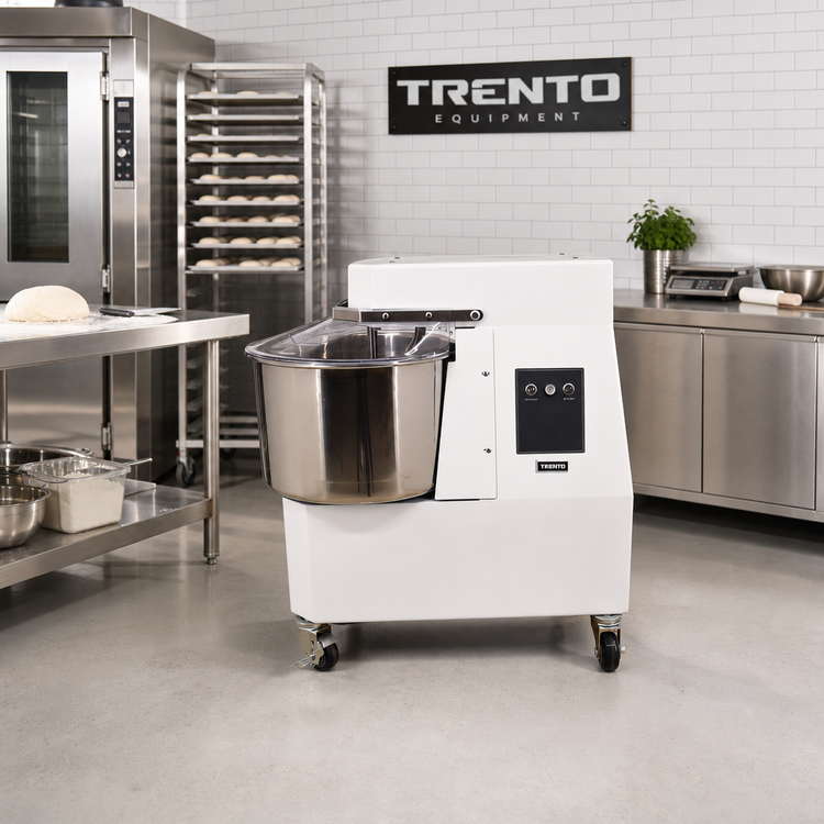 Product image #3 for Trento MX-IT-0030-F Fixed Bowl Spiral Dough Mixer, 32L / 70.5 lb. Capacity, 220V