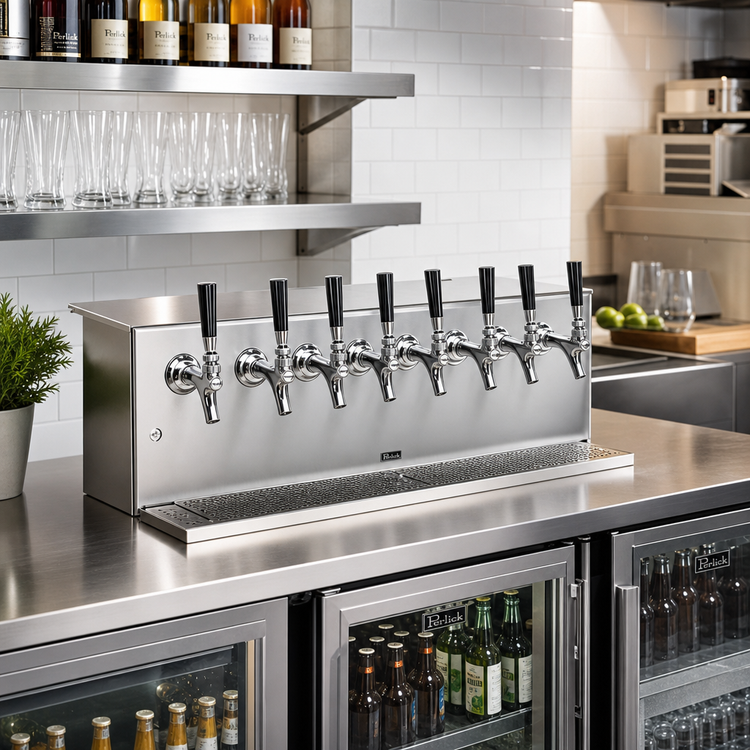 Product image #2 for Perlick Century System Spacesaver 6-Faucet Underbar Glycol-Cooled Draft Beer Dispensing Head