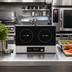 Thumbnail image #2 for CookTek Helios Touch Side-to-Side Double Hob Freestanding Induction Cooktop, 2.5 kW Per Hob, 200-240V