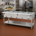 Thumbnail image #2 for Aerohot E305 Electric 5-Well Hot Food Station with Stainless Steel Open Base and Poly Carving Board