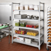 Thumbnail image #2 for Cambro Camshelving Elements XTRA 5-Shelf Universal Solid Shelf Kit, 24 x 36 Inches, Speckled Gray