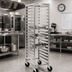 Thumbnail image #2 for Panco Mobile Full-Height Stainless Steel Utility Rack, 36-Pan Capacity for 12 x 20 Pans
