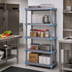 Thumbnail image #2 for Quantum Millenia 5-Shelf Polymer Stationary Starter Shelving Unit, 30W x 21D x 62H