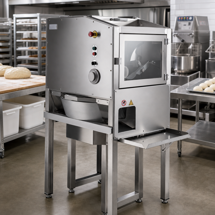 Product image #3 for BakeryXpress DXP-DD005 Automatic Floor Dough Divider/Rounder Combo with 46 Qt Hopper