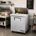 Thumbnail image #2 for True 27-Inch Wide One-Section Sandwich/Salad Prep Table with 8-Pan Top, 1 Door, and Rear-Mounted Self-Contained Refrigeration