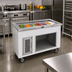 Thumbnail image #2 for Randell RANFG IC-6 Mobile 6-Pan Iced Cold Food Table with Enclosed Fiberglass Base