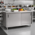 Thumbnail image #2 for Spec-Master 72-Inch Wide Sliding Door Stainless Steel Plate Cabinet