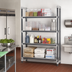Thumbnail image #2 for Cambro Camshelving Elements XTRA 4-Tier Stationary Add-On Polymer Shelving Unit, 18