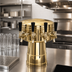 Thumbnail image #2 for Polished Brass 5-Faucet Mushroom Glycol-Cooled Draft Dispensing Tower