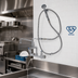 Thumbnail image #2 for T&S Brass Wall Mount Pre-Rinse Mixing Faucet Assembly with 8