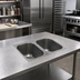 Thumbnail image #2 for Eagle Group Deep-Drawn Self-Rimming Drop-In Two-Compartment Sink with No Deck, 16 x 20 x 13-1/2 in Bowls