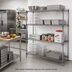 Thumbnail image #2 for Metro Super Erecta Super Adjustable Chrome-Plated Wire Add-On Shelving Unit, 48W x 18D x 63H, 4 Shelves