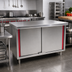 Thumbnail image #2 for Eagle Spec-Master Marine Series 96-Inch x 30-Inch Stainless Steel Enclosed Work Table with Sliding Doors