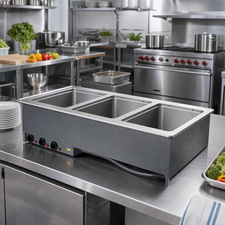Product image #2 for Vollrath Three-Well Drop-In Electric Hot Food Well Module with Thermostatic Controls