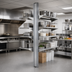 Thumbnail image #2 for Eagle Back-To-Back Aluminum Cantilevered Shelving Upright, 72 Inch, Floor-To-Ceiling Mount