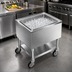 Thumbnail image #2 for Mobile Stainless Steel Ice Bin with Undershelf and 5-Inch Casters